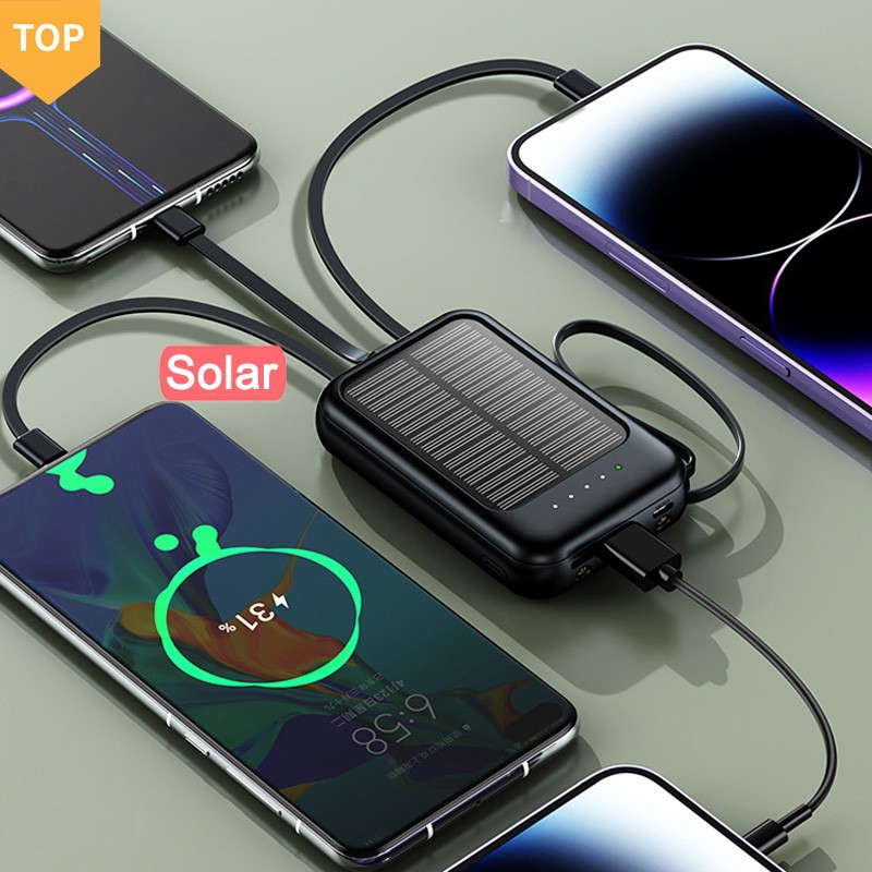 10000 External Battery Mobile Portable Charger Powerbank Station 10000mah Solar Power Bank For Phone