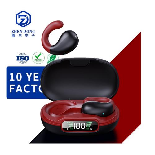 5.3 Bone Sensing Wireless Sports Earphones ENC Noise Cancelling TWS OWS Earphones For Huawei Ear Clip-on Bluetooth Earphone