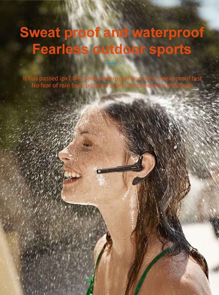 BT5.1 ENC Wireless Bluetooth Headset Noise Cancelling OWS Earphones Open Ear Ultra-long Life Car Business Sports Earphones