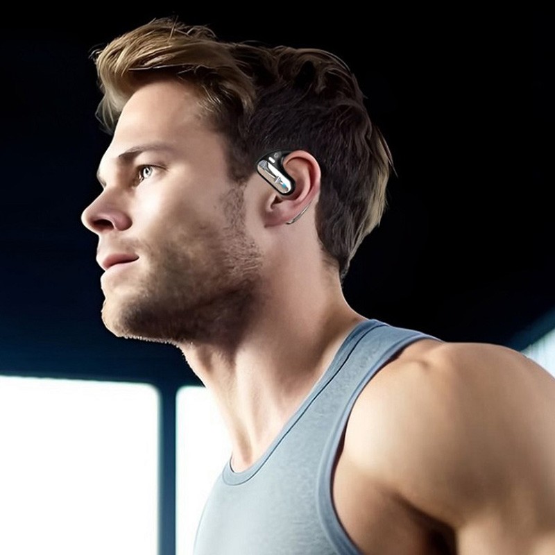 BT5.3 Bluetooth Earphone IPX5 Wireless Hanging Ear Ultra-long Life ENC ANC Sports Bluetooth Earphone