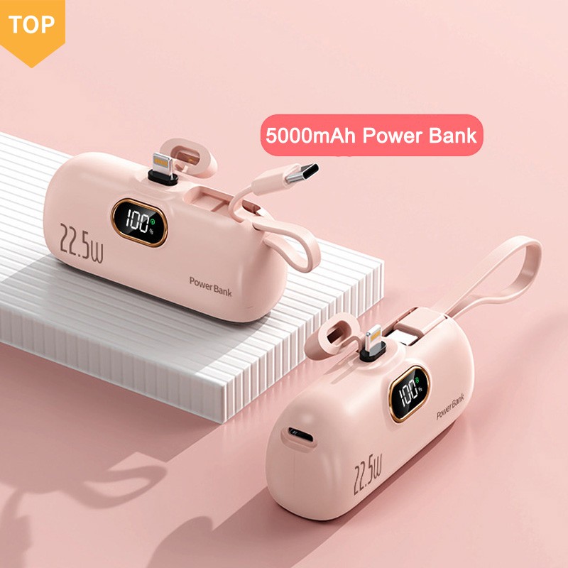 Cheap Power Bank For iPhone Android Mini 5000mAh Travel Portable Charger Business Portable Magnetic Power Banks