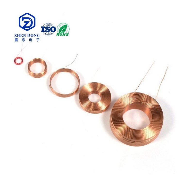 Customized Copper Wire Air Core Inductor Copper Wire Inductive Coil Guangdong Wireless Charging Coil