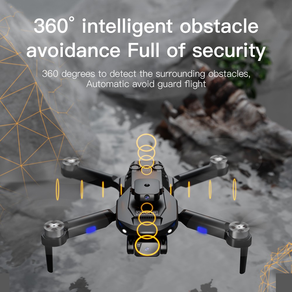 F196 Intelligent Obstacle Avoidance Drone Double Shot Camera 6K Toy Remote Control UAV Dual 4K 6K Camera RC Parrot Drone 6K