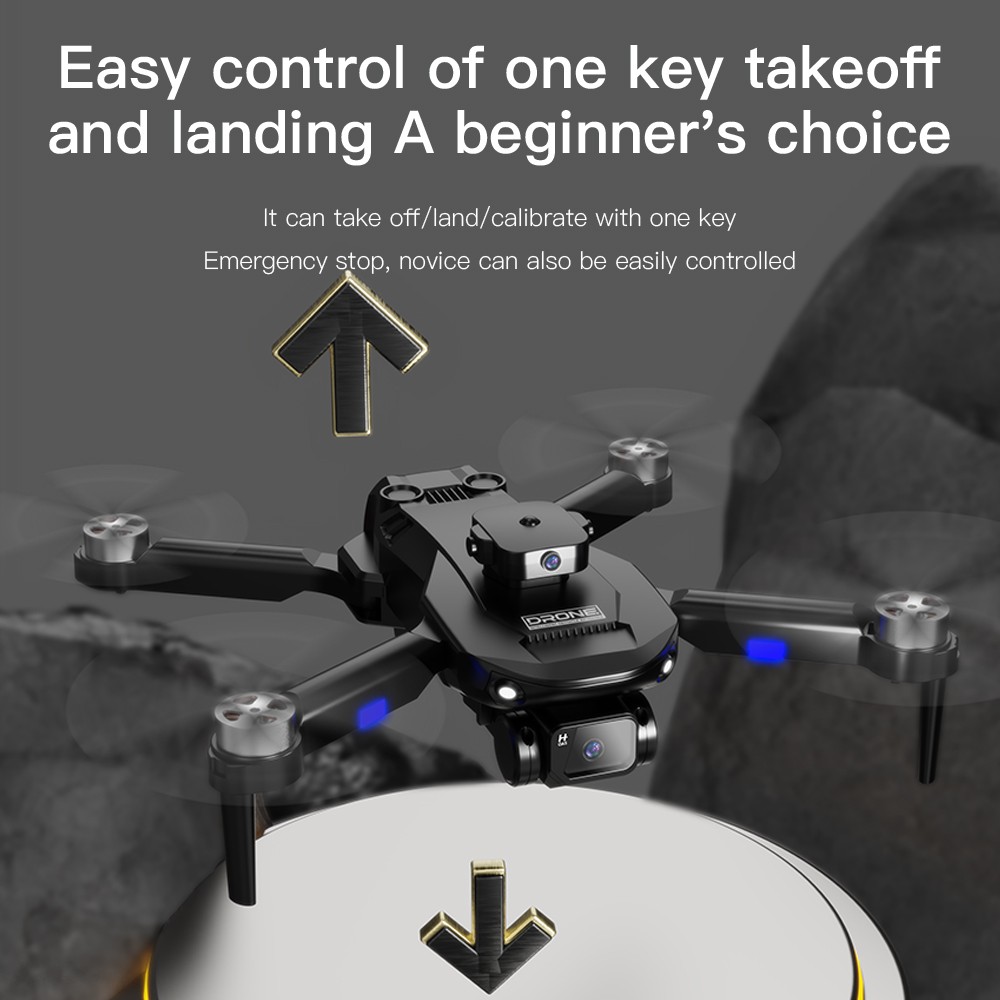 F196 Intelligent Obstacle Avoidance Drone Double Shot Camera 6K Toy Remote Control UAV Dual 4K 6K Camera RC Parrot Drone 6K