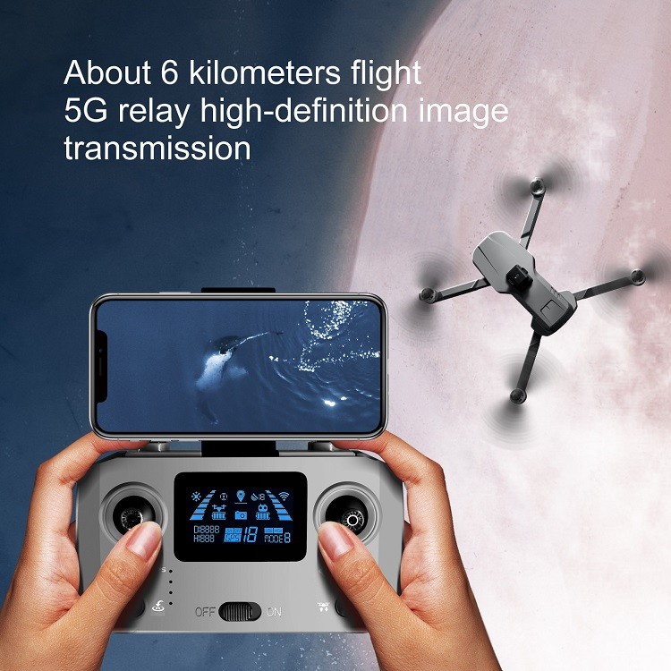 GPS S155 2.7K Long Range Carrying Load 500g Laser Obstacle Avoidance Best Delivery GPS Drone With Camera 