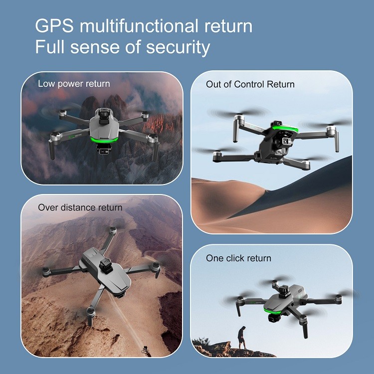 GPS S155 2.7K Long Range Carrying Load 500g Laser Obstacle Avoidance Best Delivery GPS Drone With Camera 