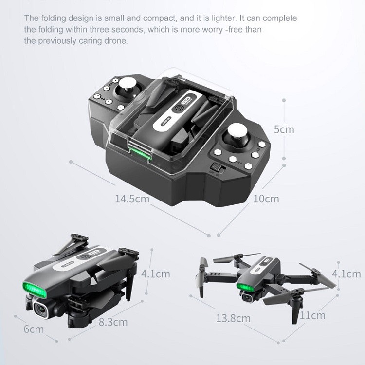 Hot XT4 Mini Beginner Toy Drone Kit 100m Smart Fixed Height Folding Quadcopter With 4K Camera RC Mini Drone