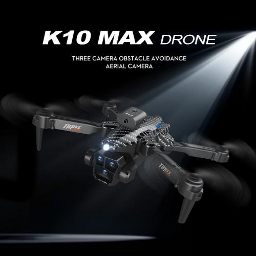 K10 MAX 4K Triple Camera Drone Accessories Obstacle Avoidance RC Airplane Optical Flow Hovering Drone 4K Camera