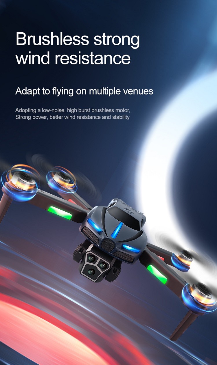 M2 Beginner Drone 3 Camera Optical Flow Positioning Obstacle Avoidance RC Quadcopter Toy Foldable Wifi FPV 150M Drone