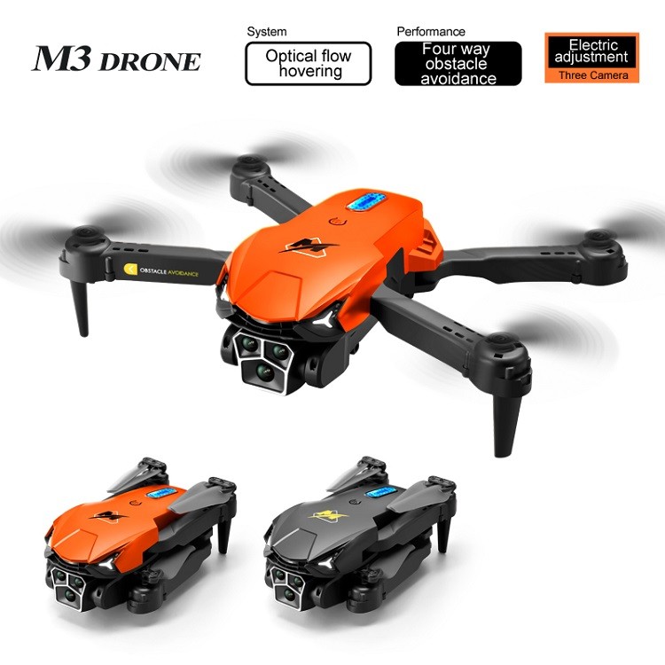 New M3 Drone 4K Professional Triple Camera 4K WIFI Obstacle Avoidance Six Axis Folding RC Drone