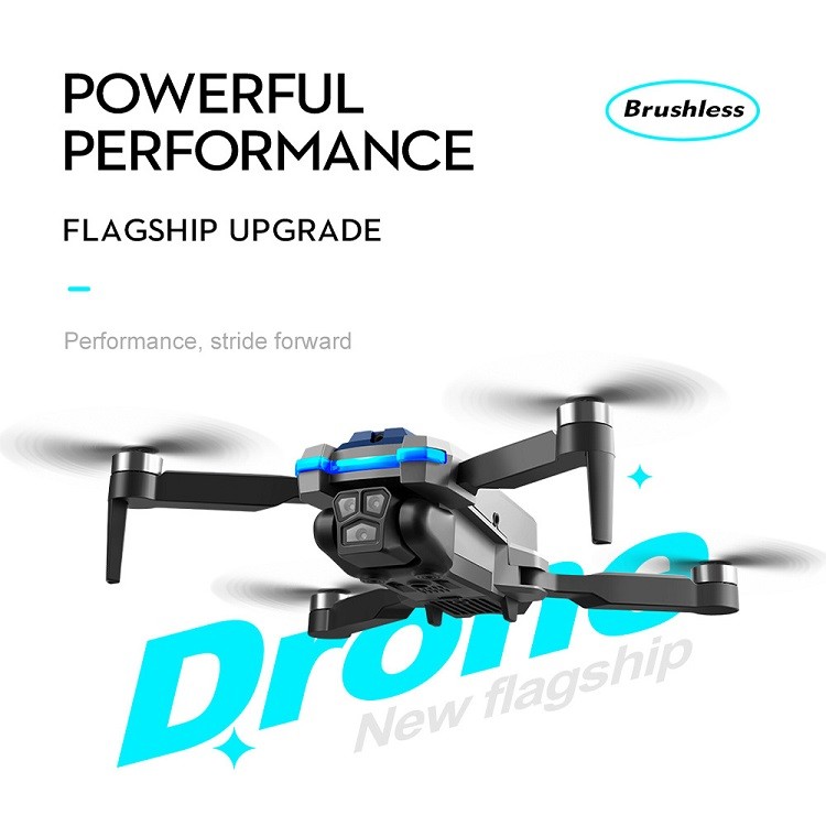 S8S RC Drone 4K 480P Mini 2.4G WIFI Optical Flow 3 HD Camera Obstacle Avoidance Brushless Drone with Dual Camera Toy Drones