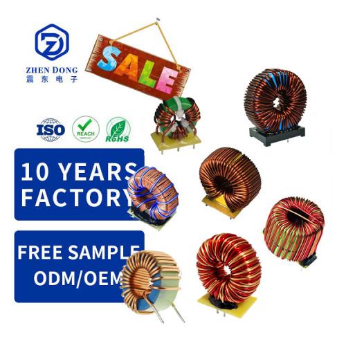 Various High Frequency Filter Toroidal Coil Inductor Wire Wound Copper Toroidal Line Filter